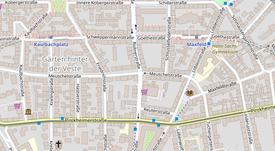 Friseur auf Satellitenbild