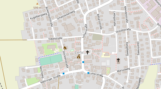 Friseur auf Satellitenbild