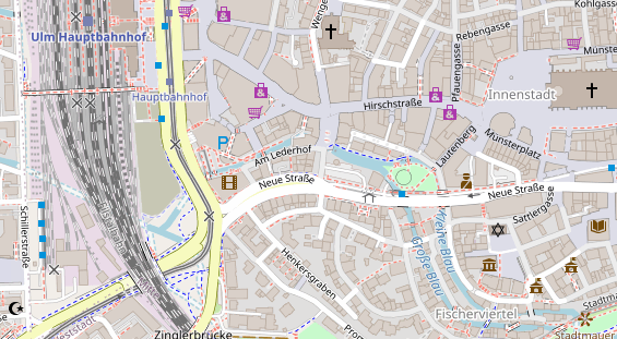 Friseur auf Satellitenbild