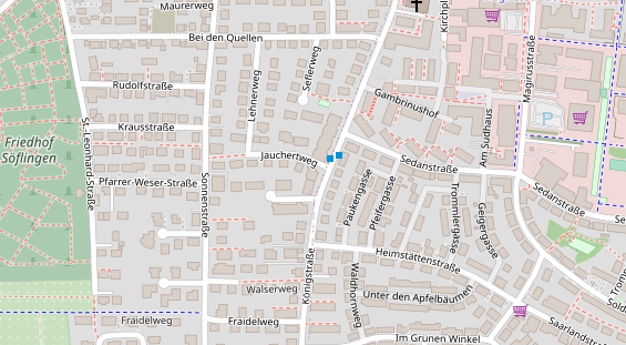 Friseur auf Satellitenbild