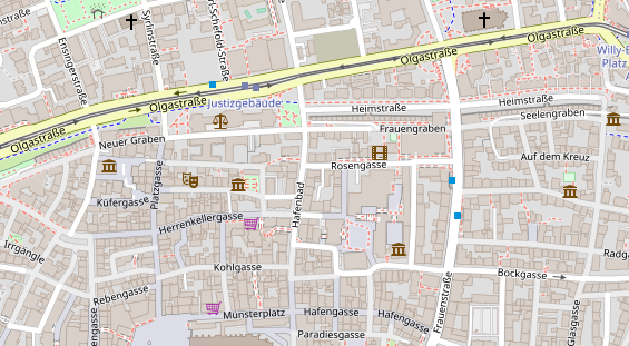 Friseur auf Satellitenbild