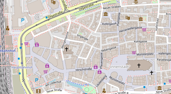 Friseur auf Satellitenbild