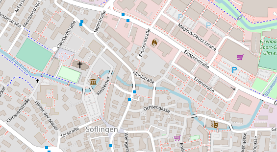 Friseur auf Satellitenbild