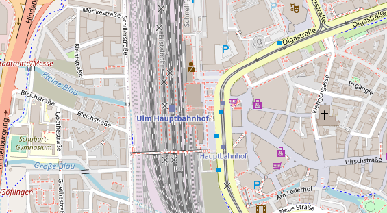 Friseur auf Satellitenbild