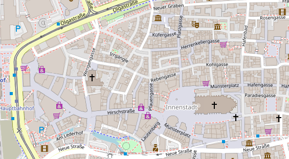 Friseur auf Satellitenbild