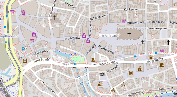 Friseur auf Satellitenbild