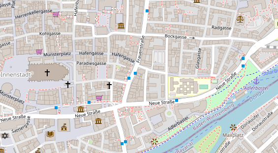 Friseur auf Satellitenbild