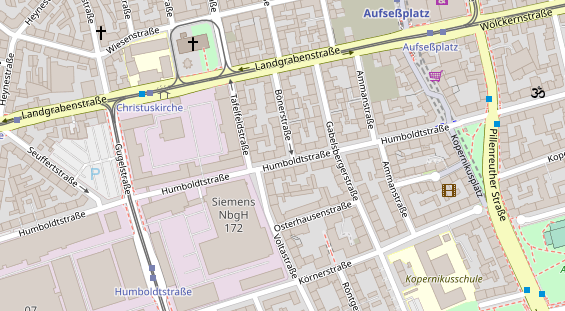 Friseur auf Satellitenbild