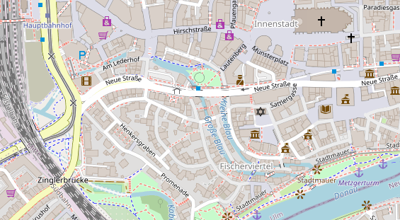 Friseur auf Satellitenbild