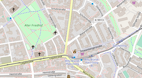 Friseur auf Satellitenbild