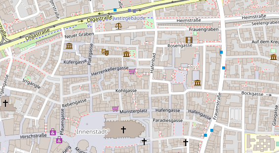 Friseur auf Satellitenbild