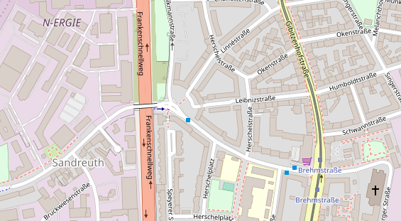 Friseur auf Satellitenbild