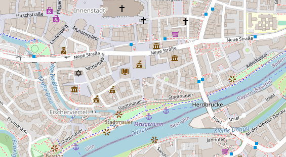 Friseur auf Satellitenbild