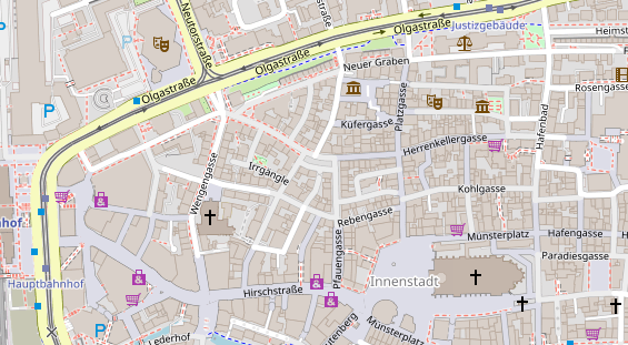 Friseur auf Satellitenbild