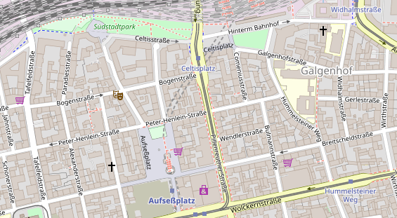 Friseur auf Satellitenbild