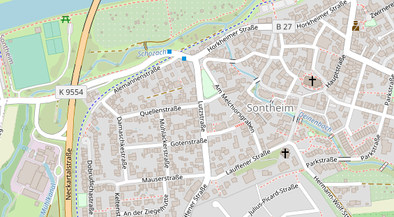 Friseur auf Satellitenbild