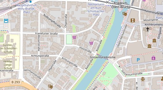 Friseur auf Satellitenbild