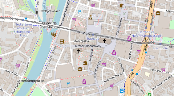 Friseur auf Satellitenbild