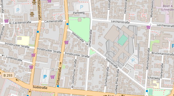 Friseur auf Satellitenbild