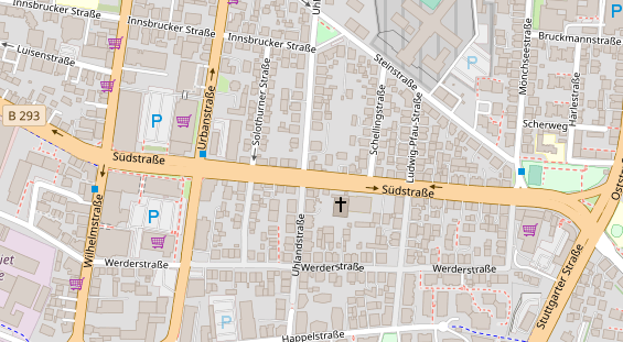 Friseur auf Satellitenbild