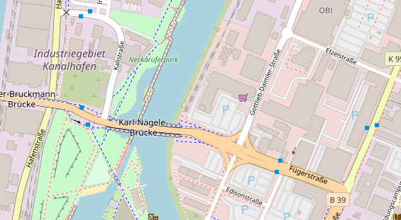 Friseur auf Satellitenbild