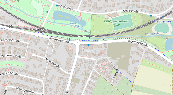 Friseur auf Satellitenbild