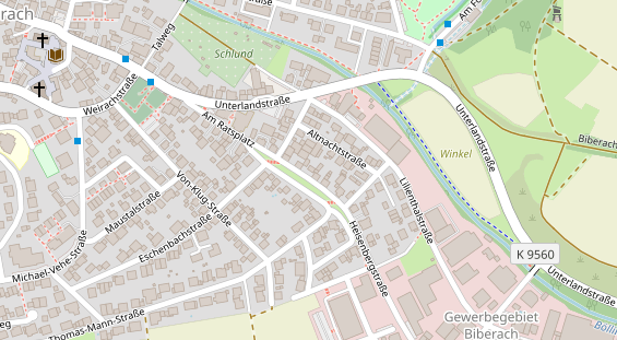 Friseur auf Satellitenbild