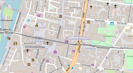 Friseur auf Satellitenbild