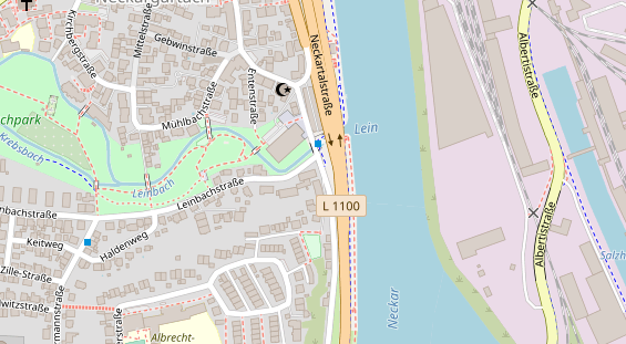 Friseur auf Satellitenbild