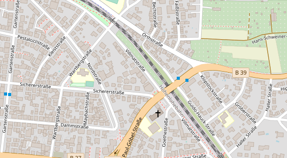 Friseur auf Satellitenbild