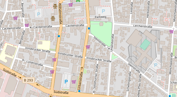 Friseur auf Satellitenbild