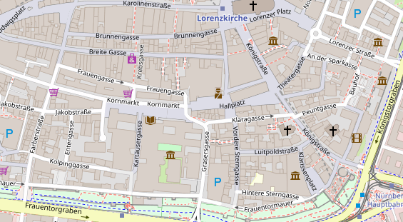 Friseur auf Satellitenbild