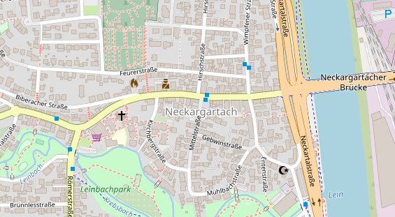 Friseur auf Satellitenbild