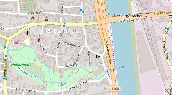 Friseur auf Satellitenbild