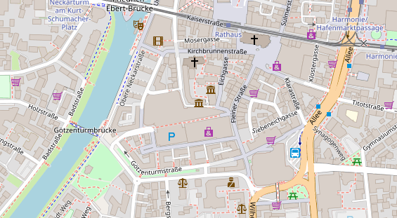 Friseur auf Satellitenbild