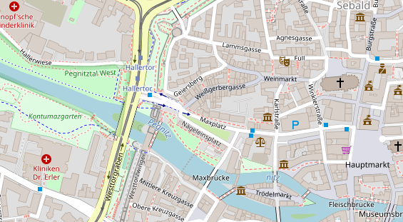 Friseur auf Satellitenbild