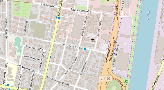 Friseur auf Satellitenbild