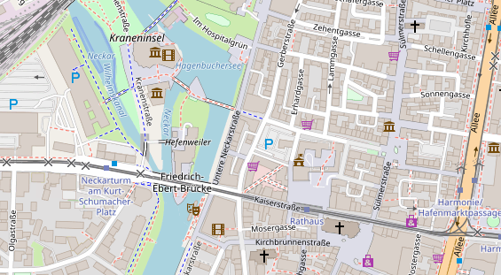 Friseur auf Satellitenbild