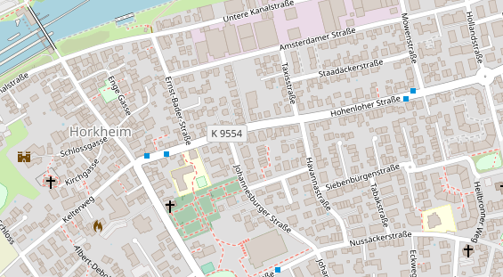 Friseur auf Satellitenbild