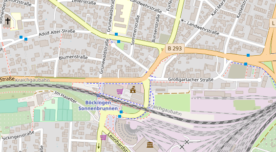 Friseur auf Satellitenbild