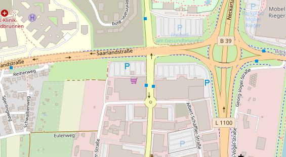 Friseur auf Satellitenbild