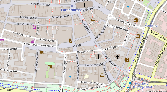 Friseur auf Satellitenbild