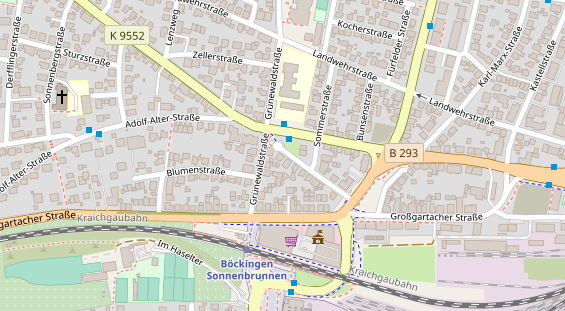 Friseur auf Satellitenbild