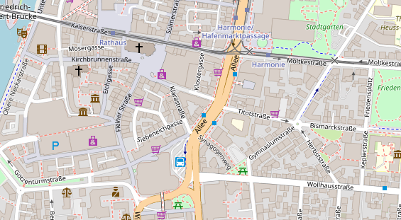 Friseur auf Satellitenbild