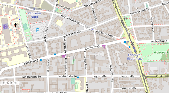 Friseur auf Satellitenbild