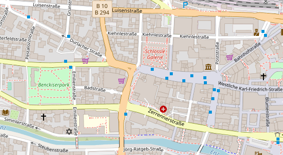 Friseur auf Satellitenbild