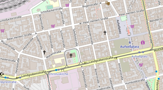 Friseur auf Satellitenbild