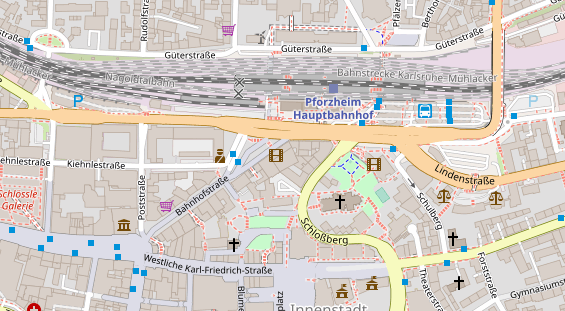 Friseur auf Satellitenbild