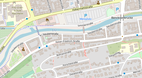 Friseur auf Satellitenbild