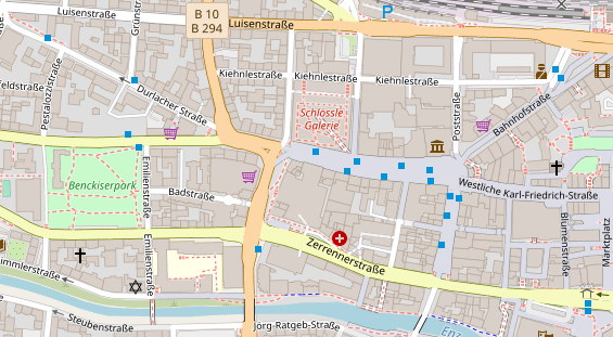 Friseur auf Satellitenbild